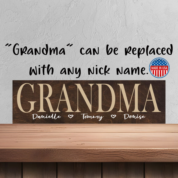 Custom Sign for Grandma